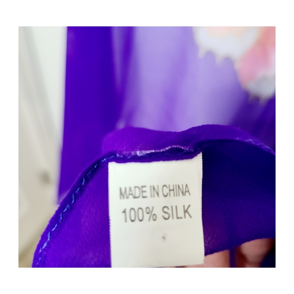 Silk Butterfly Poncho - Picture 4 of 8